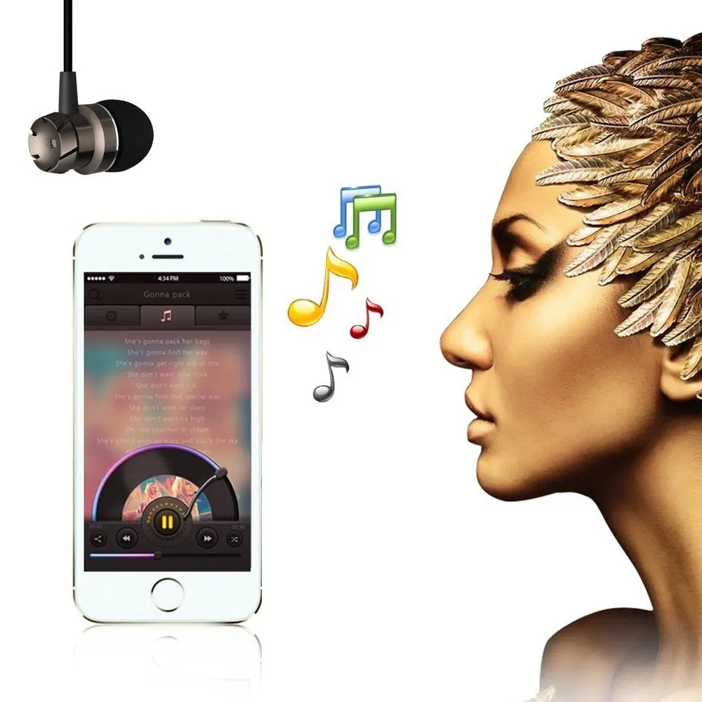 High quality Wired communication earphones 3.5mm sports with mic handsfree - ANKUX.COM
