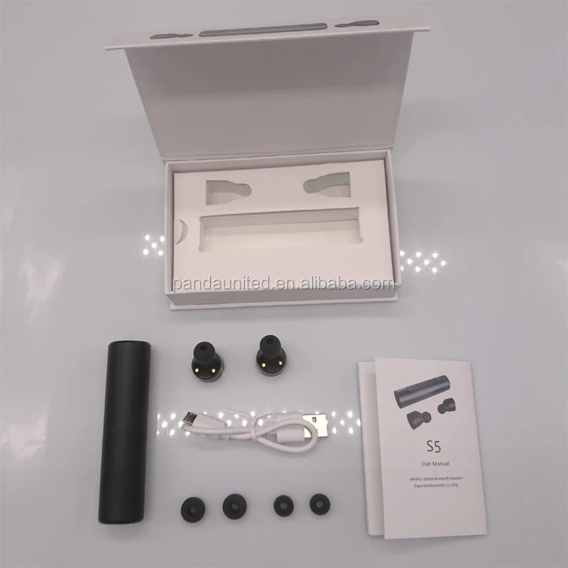 Newest Waterproof BT5.0 Headset S5 Mini TWS Magnetic Charging Earbuds Wireless Headphones - ANKUX.COM