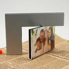Hot Sale Creative Aluminum Rotate 360 Degrees Double face love Photo Frame