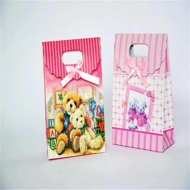 custom made wedding favor gift paper bag with handle wedding