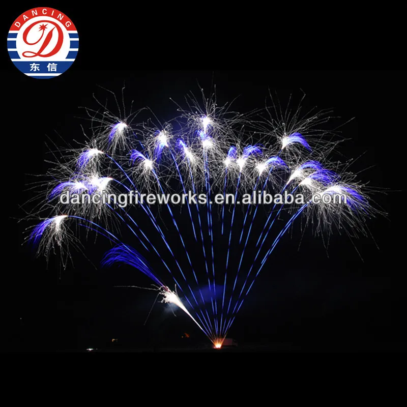 100 shots fan-shape display cakes fireworks 1.3g