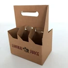 Custom Printed Cardboard 6 Pack Bottle Beer Carrier Box