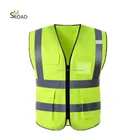 certificate LOGO print POCKETS security clothes High visibility safety reflective vest
