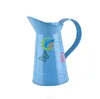 wholesale blue metal garden flower jug