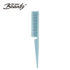 Wholesale 2 row plastic tooth with circle handle backcomb nit lice comb