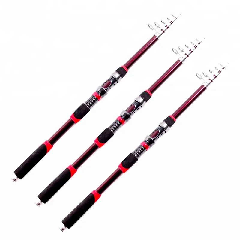 TSR066 télescopique moche bâton canne à pêche pôle télescopique en fiber de verre