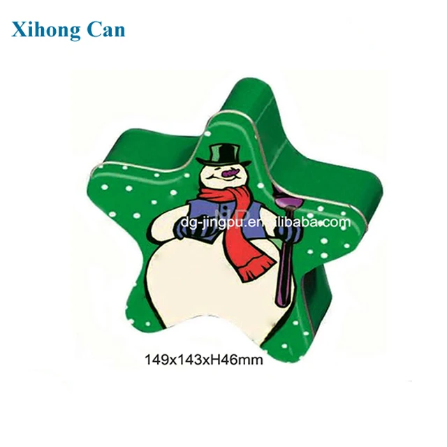 decorative metal box for christmas gift
