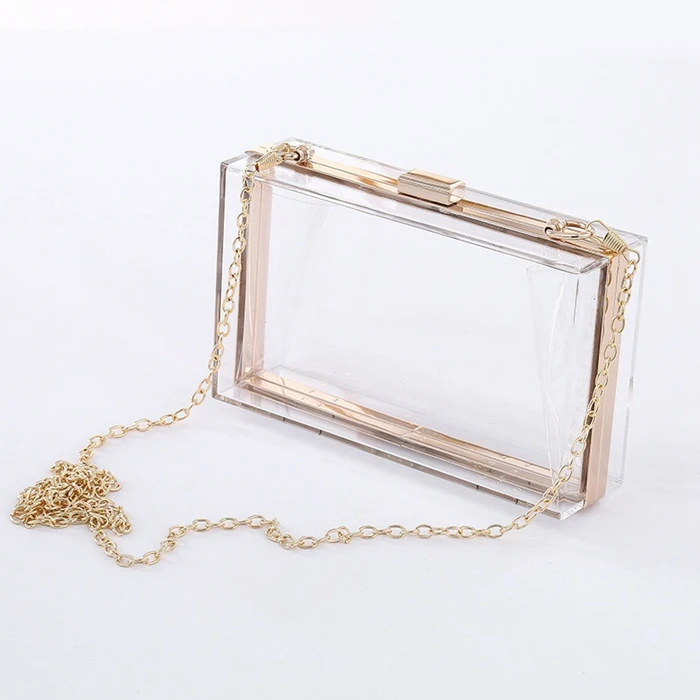 Wholesale Price Cheap Women Lady Fashion Transparent Evening Bag Clear Boxed Purse Personalized Acrylic Clutch Evening Bag
Wholesale Price Cheap Women Lady Fashion Transparent Evening Bag Clear Boxed Purse Personalized Acrylic Clutch Evening Bag