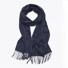 Fashion stripe design men's scarf wool material