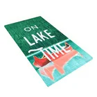 Cotton Terry Towel Reactive Beach Towels Factory OEM Custom Personalized Logo Reactive Printed 100% Cotton Fabric Rectangle Large Oversized Terry Cotton Beach Towel
