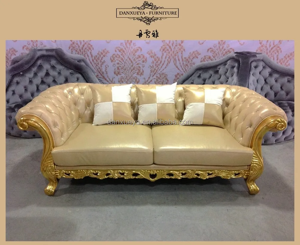 DanXueYa shenzhen Latest European Modern Gold party Sofa,turkish sofa furniture