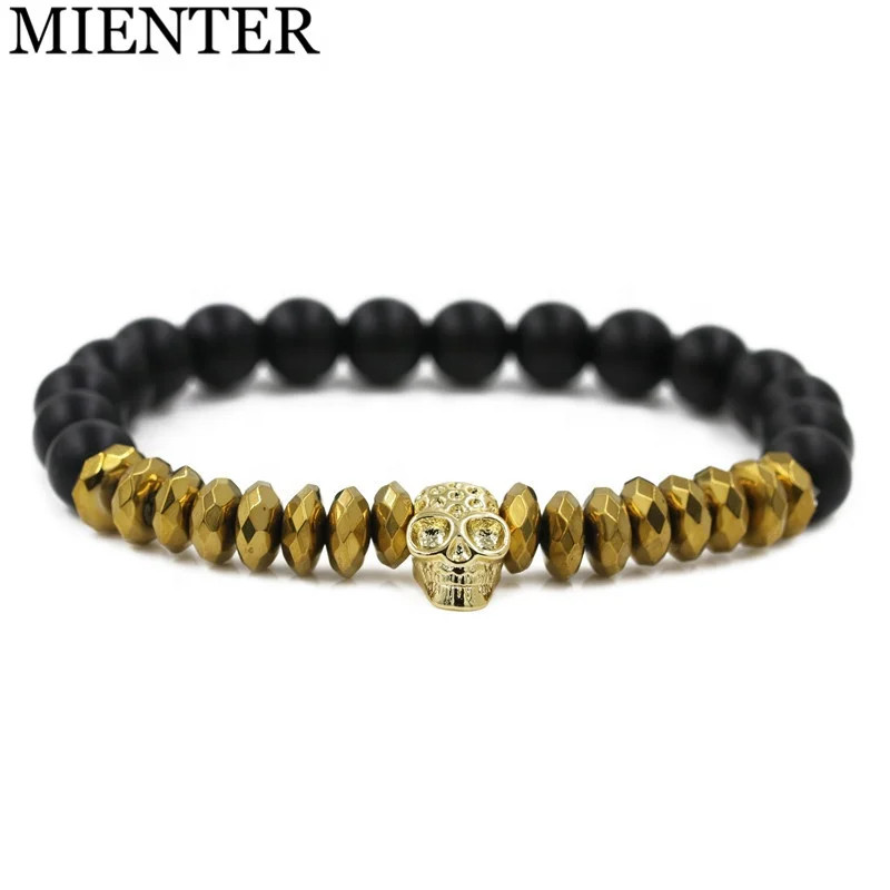 Custom Men's Stretch Bracelet Micro Pave CZ Skull Head 8MM Natural Stone Bead Charm Bracelet, Picture
Custom Men's Stretch Bracelet Micro Pave CZ Skull Head 8MM Natural Stone Bead Charm Bracelet, Picture