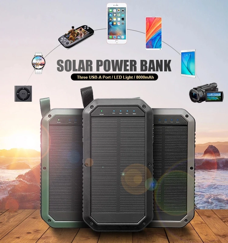 Portable solar charger 25000mah power banks - ANKUX.COM