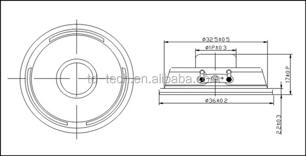 Taidacent Rectangle Sound Output Watts Reducing Flange Full Range Audio System Mini 36mm 4 Ohm 2 Watt Speaker - ANKUX.COM