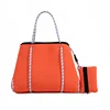 Free Sample Wholesale Name Brand Handbags Neoprene Tote Bags