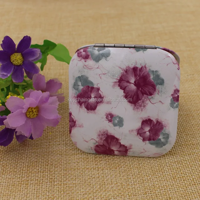 square compact mirror/chinese style cosmetic mirror/elegant