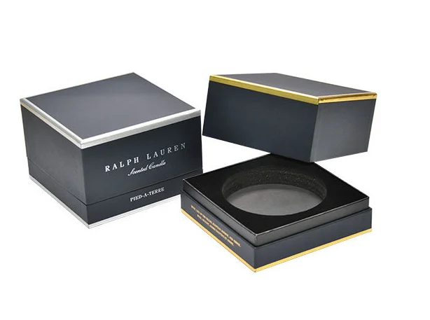 hot foil stamping cardboard custom perfume packaging box luxury