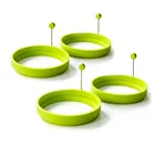 BPA Free Round Silicone Egg Ring, Nonstick Silicone Pancake Mold, egg pancake ring