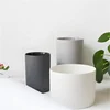 Stylish designer round cylinder matte garden plant pots / home decoration succulent container ceramic flower pot