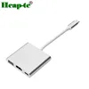 Type C USB 3.1 Hub USB-C to USB 3.0/ HDMI/ Type C Female Charger Adapter for New Apple Macbook 12in Google Chromebook Pixe