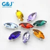 GJ brand wholesale custom colorful eco-friendly plastic stone beads sew on rhinestone claw setting crystals semi precious stone