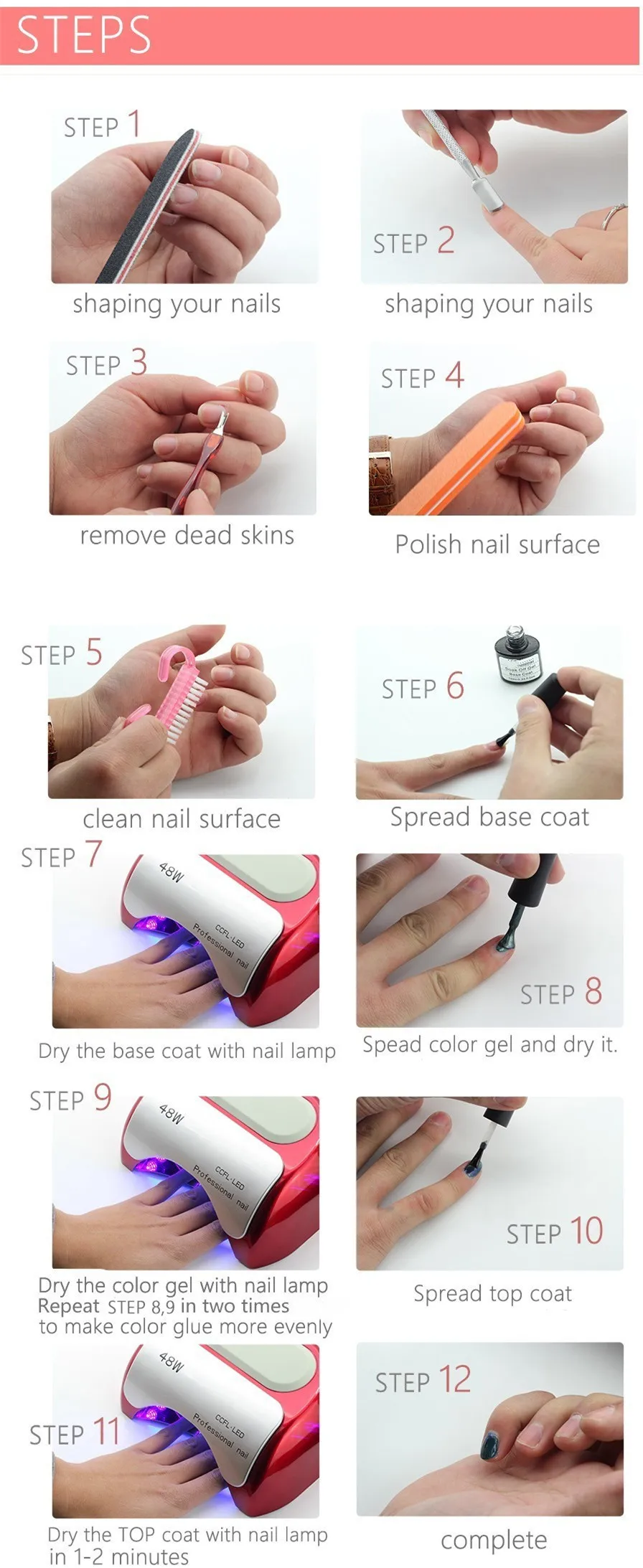 300 Beautiful Gel Colors Easy Soak Off Esmaltes Permanent Nail Gel Polish Uv Gel Polish For New Year.jpg