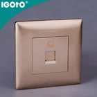 T128 European standard 1 gang data socket(CAT6) Hot Sale Voice Control Wall Switch Voice Activated Light Switches