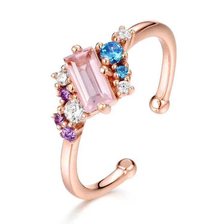 Fashion Plating Golden Colorful Gem Powder Crystal Sterling Silver Ring For Women, Picture
Fashion Plating Golden Colorful Gem Powder Crystal Sterling Silver Ring For Women, Picture