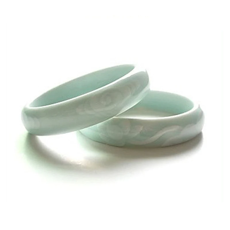 Classic style green round giftware Ceramic Bangle