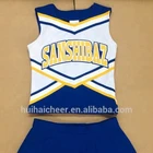 cheerleading uniform: shell top and 3 pleats skirt for cheerleader