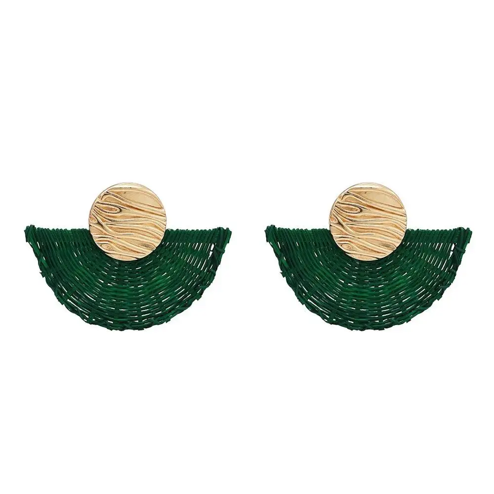 Fashion Big Bamboo Fan Shape Clip On Earring No Pierced for Women Party Jewelry, Black;rose;green;beige
Fashion Big Bamboo Fan Shape Clip On Earring No Pierced for Women Party Jewelry, Black;rose;green;beige
