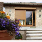 Cheap pvc window with roller shutter