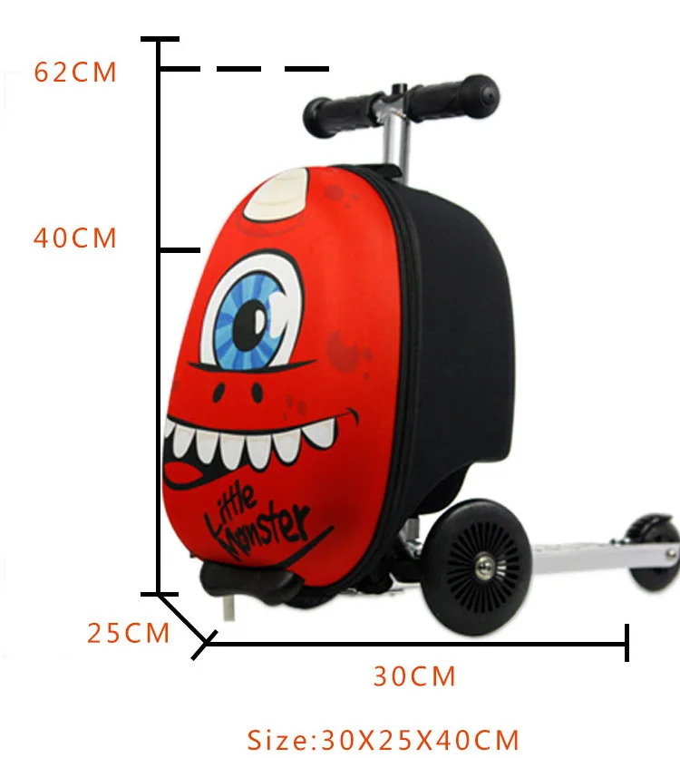 scooter kids suitcase