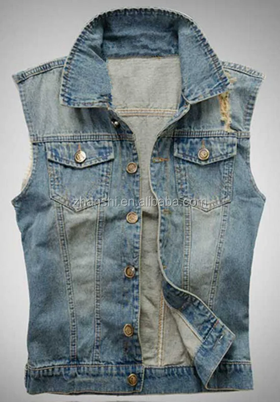 Hot Sell High Quality Fashion Young Men Casual Denim Jean Vest