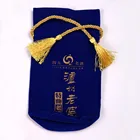 High End Royal Blue Wine Packaging Velvet Pouches