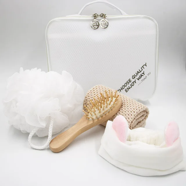 promotional gift healthy natural spa bath shower set large eva