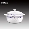 Customized decal allowed white opal glass soup pot with lid BY26RGG2.5-T17
