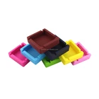 Eco-friendly Wholesale Cheap Custom Logo Square Silicone Ashtray