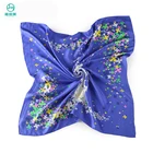 Custom silk scarves with logo ,silk satin head scarf neckerchief men's