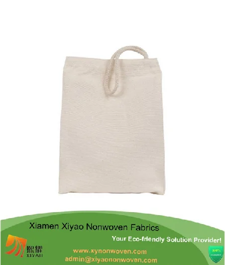 Organic Small Wholesale Drawstring cotton canvas jewelry bags