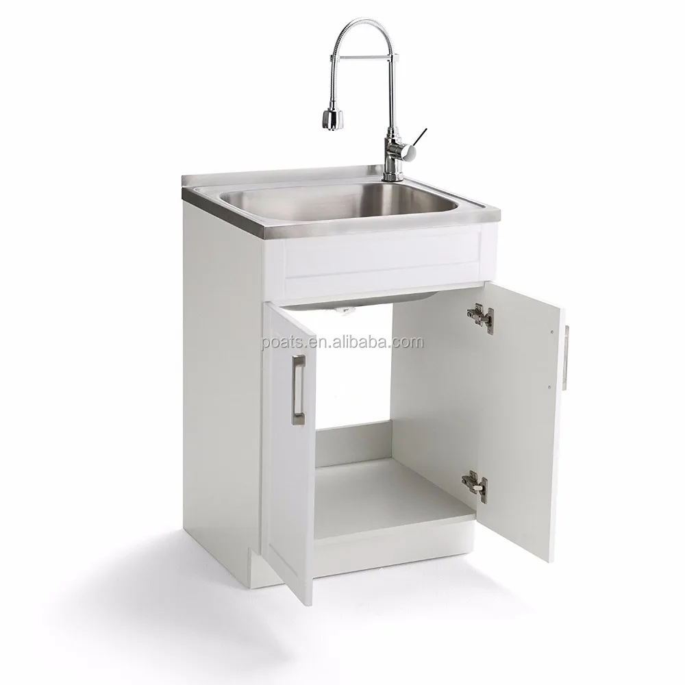 Ps 661 Stainless Steel Laundry Utility Sink And Cabinet Ready Made