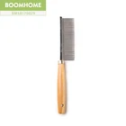 bamboo wood metal pins anti lice pet lice comb