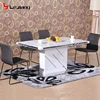 Free Sample Extendable Wooden Small Dining Aluminium Long Narrow Chair Kitchen Table