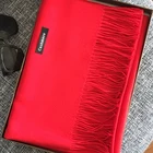 Women Oversized Cashmere Wool Solid Scarf Wraps Warm Blanket Scarves