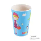 2017 food grade bamboo fiber Tea CUP disposable Tea CUP Set