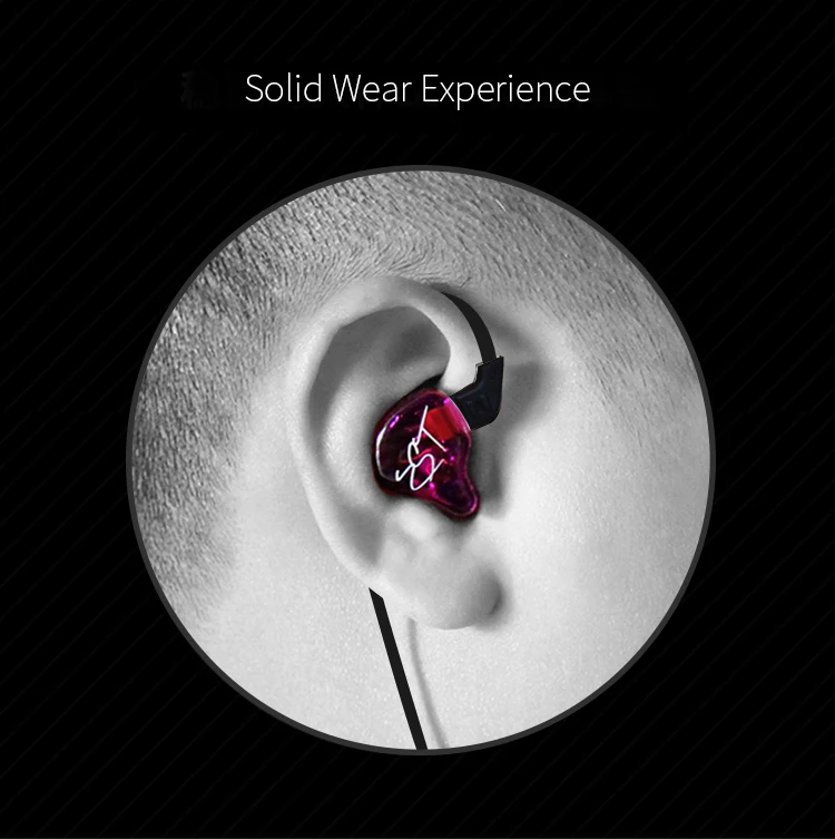 Original KZ ZST Dual Driver Detachable Mobile Phone Earphone Wired Headphone with Microphone - ANKUX.COM