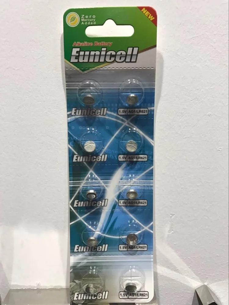 0% Hg Pb AG1 button cell battery blister pack_1