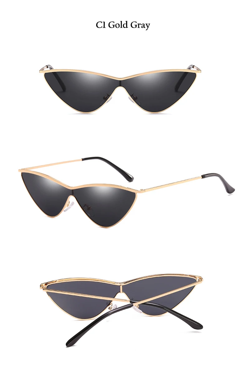 Rimless Cat Eye Sunglasses (9)