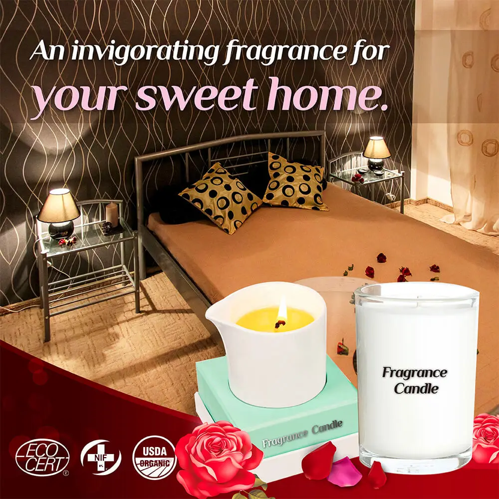 odm wedding gift luxury fragrance glass jars white massage