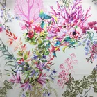 African Custom digital printed fabric design charmeuse silk fabric